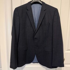 Hugo Boss Checkered Wool Blazer